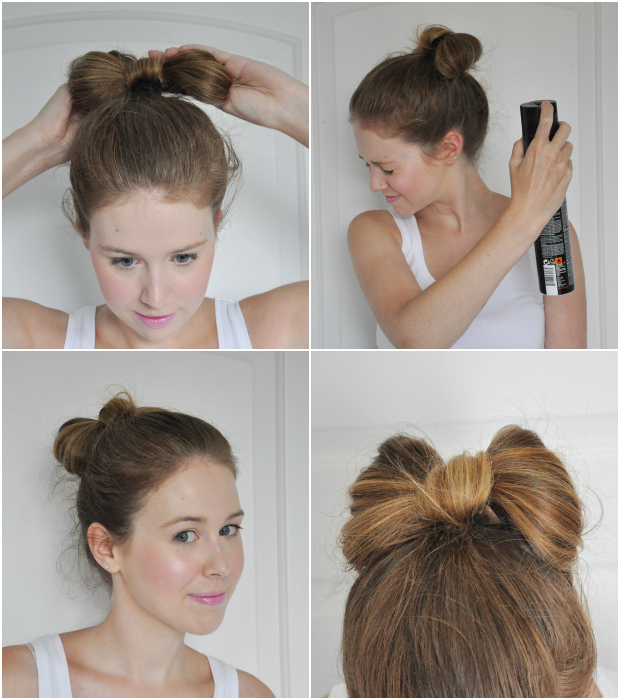 blog hair hair bun bow tutorial beauty 3 tutorial top stylelab bun