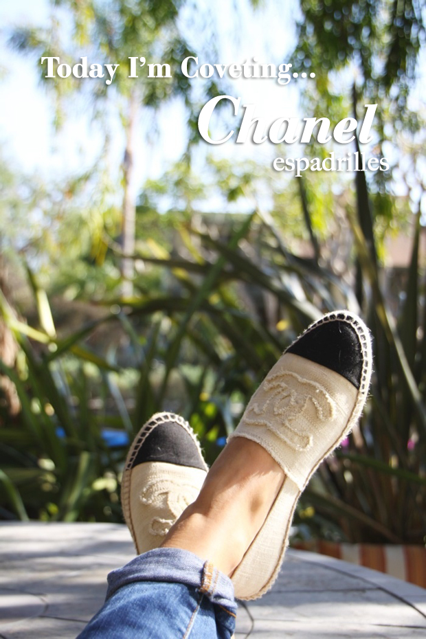 Fashion, Today I'm coveting Chanel Espadrilles